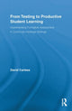 Book cover of: From Testing to Productive Student Learning. By: David Carless