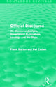 Book cover of: Official Discourse (Routledge Revivals). By: Frank Burton
