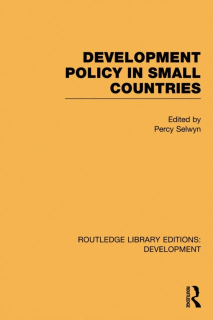 Book cover of: Development Policy in Small Countries. By: Percy Selwyn