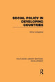 Book cover of: Social Policy in Developing Countries. By: Arthur Livingstone