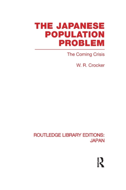 Book cover of: Japanese Population Problem. By: W. R. Crocker