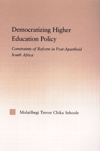 Book cover of: Democratizing Higher Education Policy
