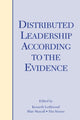 Book cover of: Distributed Leadership According to the Evidence. By: Kenneth Leithwood