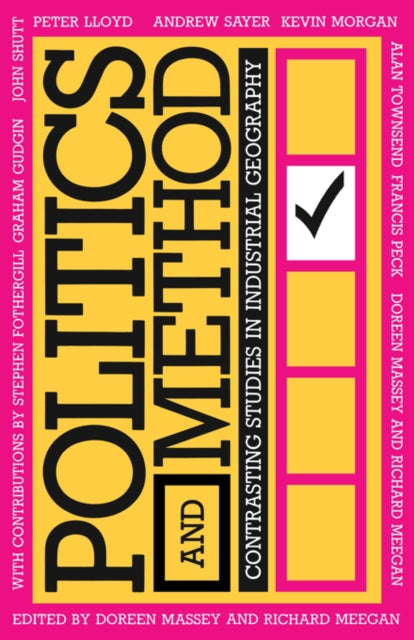 Book cover of: Politics and Method. By: Doreen B. Massey