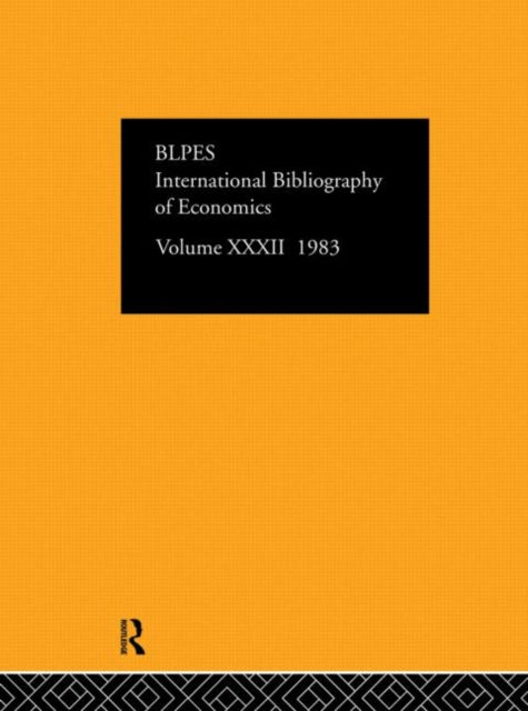 Book cover of: IBSS: Economics: 1983 Volume 32. By: International C