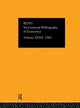 Book cover of: IBSS: Economics: 1983 Volume 32. By: International C