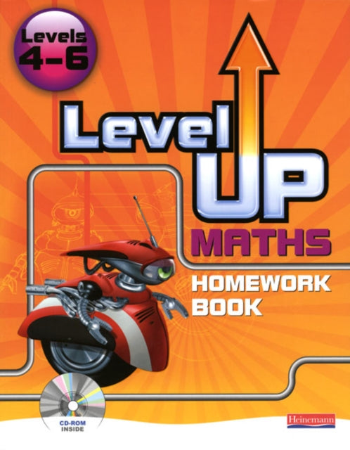 Book cover of: Level Up Maths: Homework Book (Level 4-6). By: Greg Byrd