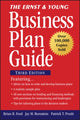 Book cover of: Ernst & Young Business Plan Guide. By: Brian R. Ford