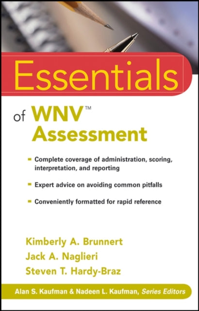 Book cover of: Essentials of WNV Assessment. By: Kimberly A. Brunnert