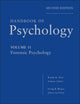 Book cover of: Handbook of Psychology, Forensic Psychology. By: Weiner, Irving B.