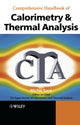 Book cover of: Comprehensive Handbook of Calorimetry and Thermal Analysis