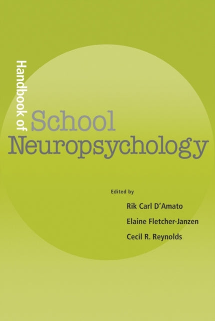 Book cover of: Handbook of School Neuropsychology