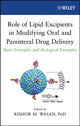 Book cover of: Role of Lipid Excipients in Modifying Oral and Parenteral Drug Delivery. By: Kishor M. Wasan