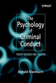 Book cover of: Psychology of Criminal Conduct. By: Ronald Blackburn