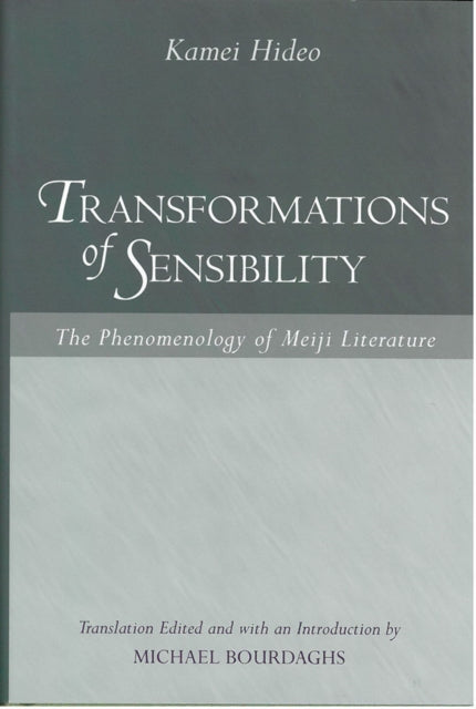Book cover of: Transformations of Sensibility. By: Hideo Kamei