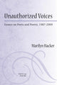Book cover of: Unauthorized Voices. By: Marilyn Hacker