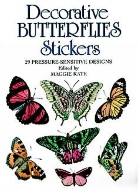 Book cover of: Decorative Butterflies Stickers. By: Maggie Kate