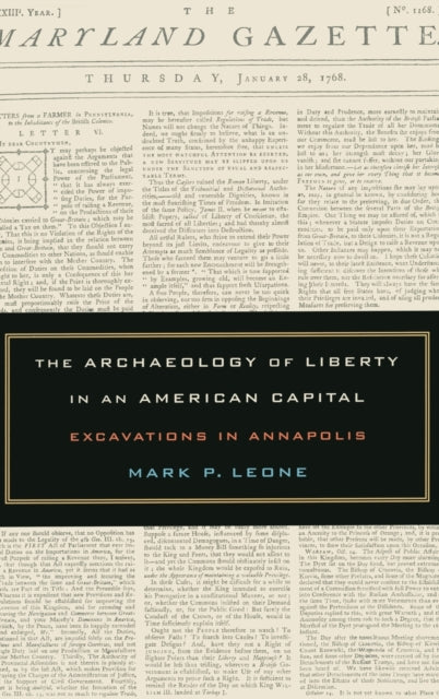 Book cover of: Archaeology of Liberty in an American Capital