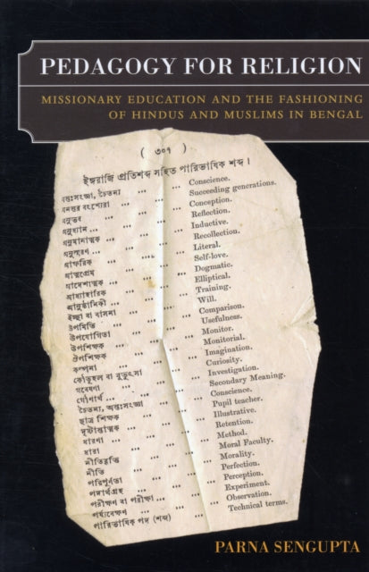 Book cover of: Pedagogy for Religion. By: Parna Sengupta