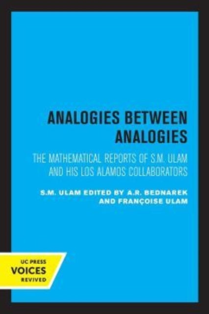 Book cover of: Analogies Between Analogies. By: S. M. Ulam