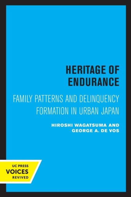 Book cover of: Heritage of Endurance. By: Hiroshi Wagatsuma
