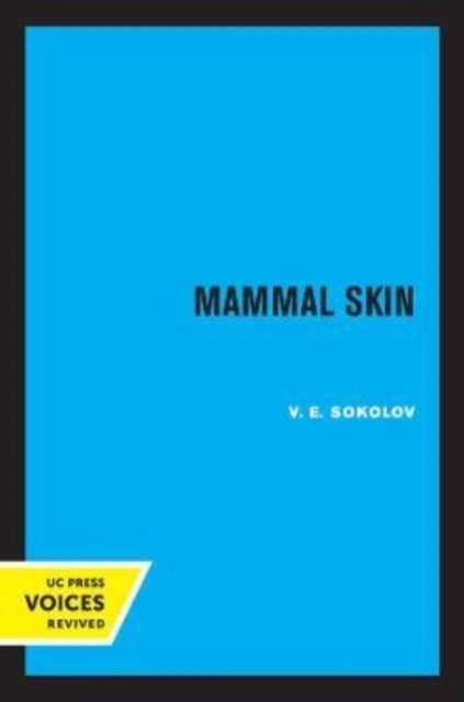 Book cover of: Mammal Skin. By: V.E. Sokolov