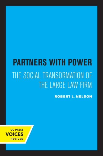 Book cover of: Partners with Power. By: Robert L. Nelson
