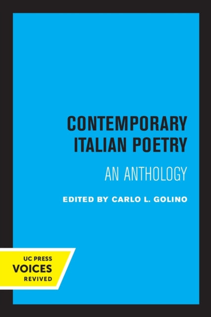 Book cover of: Contemporary Italian Poetry. By: Carlo L. Golino