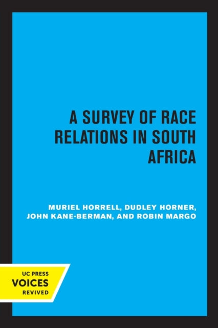 Book cover of: Survey of Race Relations in South Africa 1972. By: Muriel Horrell