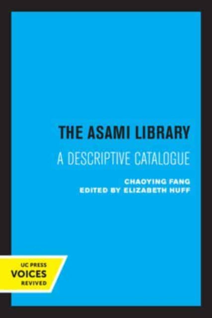 Book cover of: Asami Library. By: Chaoying Fang