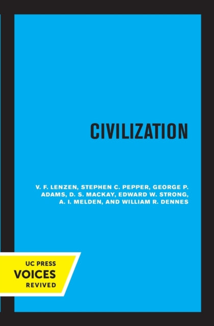 Book cover of: Civilization. By: V. F. Lenzen