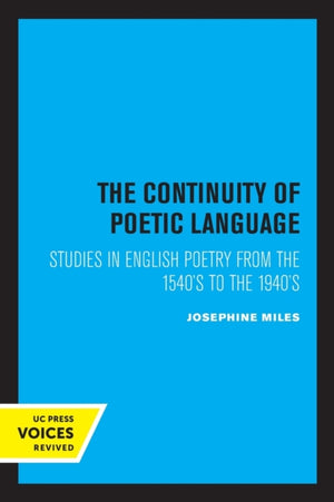 Continuity of Poetic Language