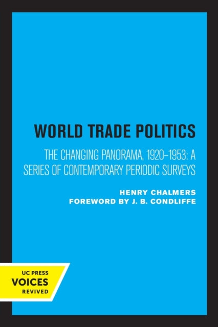 Book cover of: World Trade Policies. By: Henry Chalmers