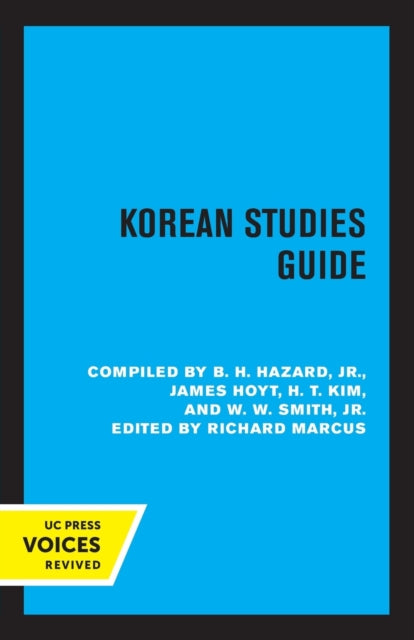 Book cover of: Korean Studies Guide. By: Hazard, B. H., Jr.