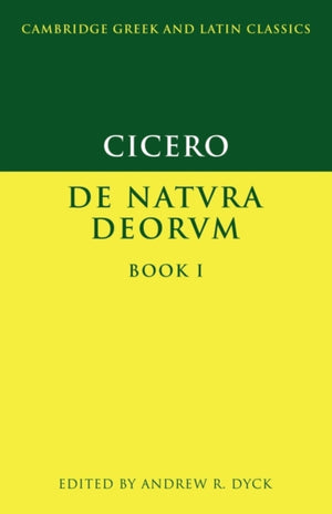 Cicero: De Natura Deorum Book I