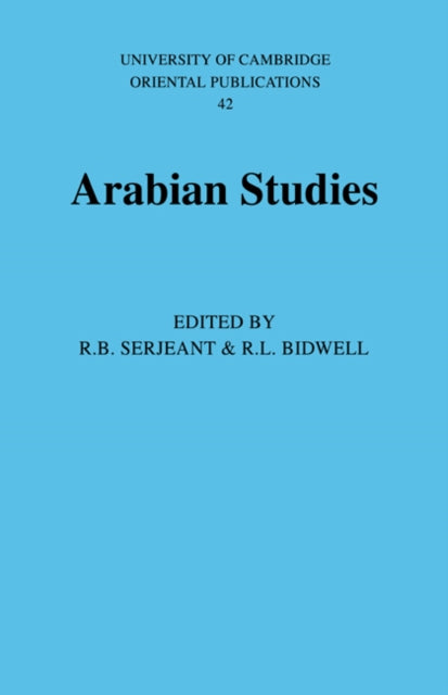 Book cover of: Arabian Studies
