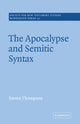Book cover of: Apocalypse and Semitic Syntax. By: Steven Thompson