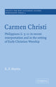 Book cover of: Carmen Christi. By: James D. Martin