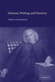Book cover of: Johnson, Writing, and Memory. By: Greg Clingham