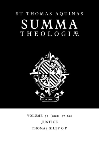 Book cover of: Summa Theologiae: Volume 37, Justice. By: Thomas Aquinas