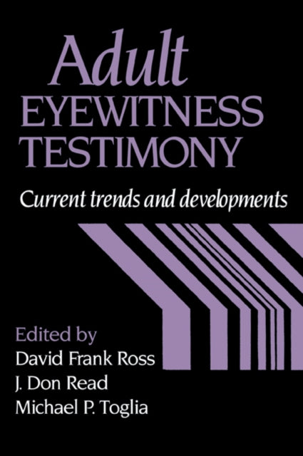 Book cover of: Adult Eyewitness Testimony
