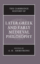 Book cover of: Cambridge History of Later Greek and Early Medieval Philosophy