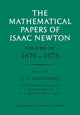 Book cover of: Mathematical Papers of Isaac Newton: Volume 3. By: Isaac Newton
