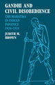 Book cover of: Gandhi and Civil Disobedience. By: Brown, Judith M.