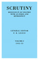 Book cover of: Scrutiny: A Quarterly Review Vol 1 1932-33. By: F. R. Leavis