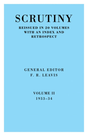 Scrutiny: A Quarterly Review vol. 2 1933-34