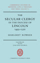 Book cover of: Secular Clergy Diocese Lincoln. By: Margaret Bowker