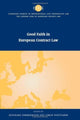 Book cover of: Good Faith in European Contract Law. By: Reinhard Zimmermann
