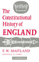 Book cover of: Constitutional History of England. By: Frederic William Maitland