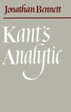 Book cover of: Kant's Analytic. By: Jonathan Bennett